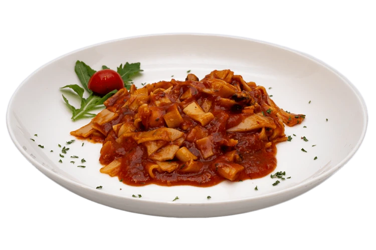 Tomatoe sauce with seafood