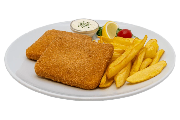 Fried cheese with tartar sauce
